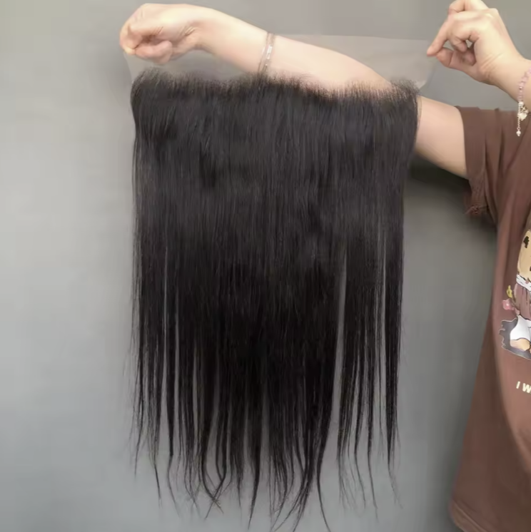 Hot Selling Wholesale 13*4 Full Lace Frontal Straight Hair Natural Color Raw Brazilian Human Hair