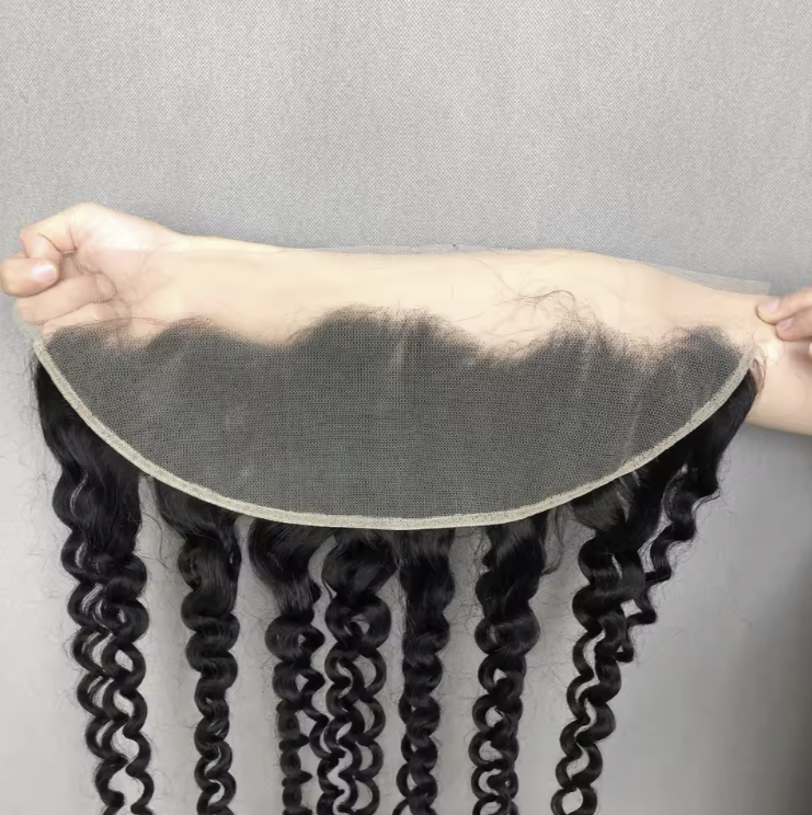 Perruque Naturel Avec Frontal Super Double Drawn Amazing Lace Frontal 100% Virgin Human Hair #1B No Shedding No Tangle