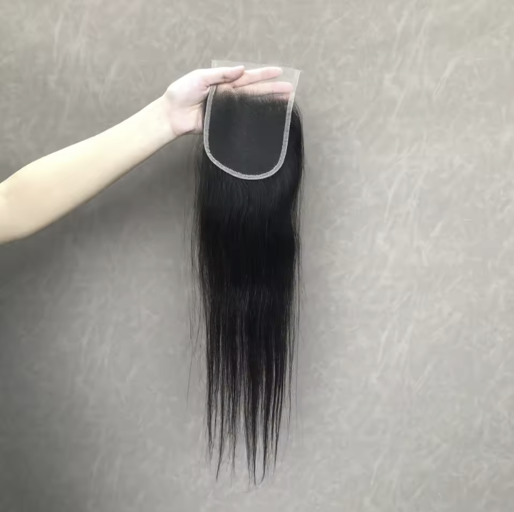Funmi Top Quality 12A Natural Color Straight 4x4 Lace Closure Hair Raw Indian Hair Wholesale Vendor Fast Shipping