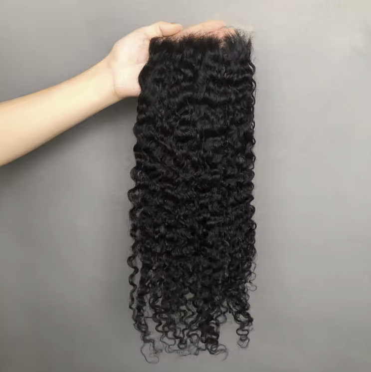 Hot Selling Closure 12-22 Inch 5*5 Lace Closure French Curl Hair Natural Color Brazilian Virgin Hair
